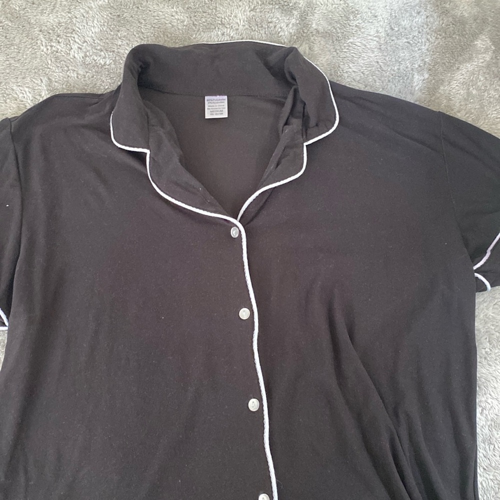 Black and White PJ top